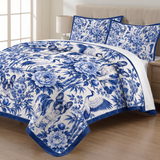 Chinoiserie French Bulldog Quilt Set