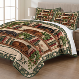 Bookshelf Dachshund Quilt Set