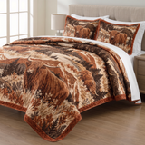 Mountain Boho Highland Cow Quilt Set