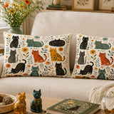 Folk Garden Kittens Pillowcase Set