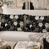 Moonlit Cat Gathering Pillowcase Set