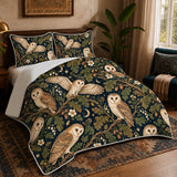 Midnight Oak Owl Quilt Set