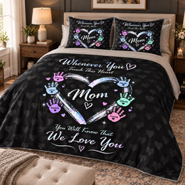 Matching Little Hands That Hold Our Hearts quilt set
