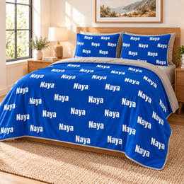Matching Name Everywhere quilt set
