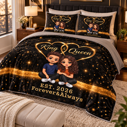 Matching Two of Us — Cat Couple quilt set