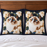 Ragdoll Blossom Cat Pillow Sham Set