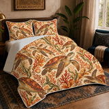 Autumn Copper Sea Turtle Quilt Set